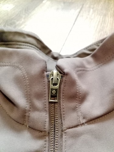 Columbia Coat Womens Medium Fleece Lined Softshell Gray Full Zip Jacket - Picture 3 of 9