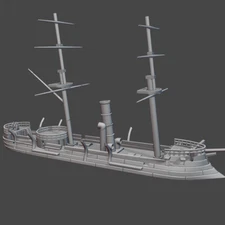 6mm/1:300th ACW Confederate/Japanese Ironclad CSS Stonewall/Kōtetsu (1864-1888)