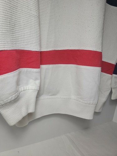 Vintage 80s 90s Greenline International Color Block Stripe Red White Blue XL* - Picture 7 of 7