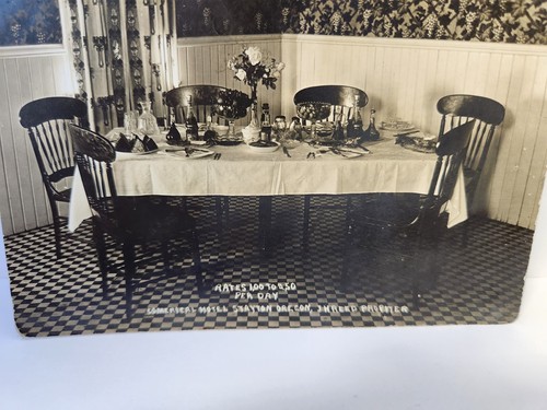 RPPC Stayton Oregon Postcard Commercial Hotel JH Reed AZO Early 1900's Antique - Picture 4 of 8