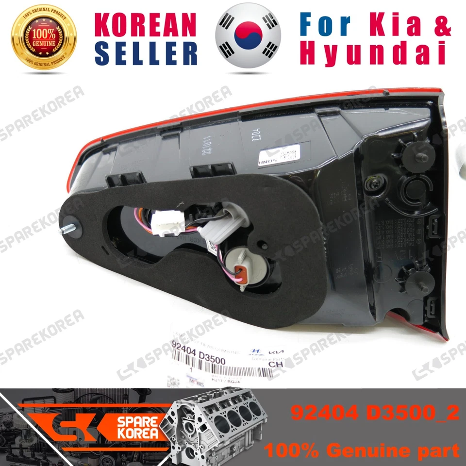 Original/OEM 92404D3500 CONJUNTO DE LÁMPARA-PEINE TRASERO INTERIOR, DIESTRO para Hyundai Tucson 18 Foto 3 de 3