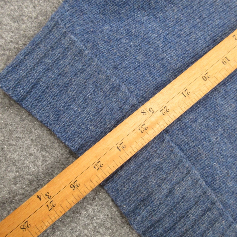 James Pringle Suéter Hombres Medio Azul Tejido Lana Cuello en V Chaleco Clásico Pullover Foto 4 de 4