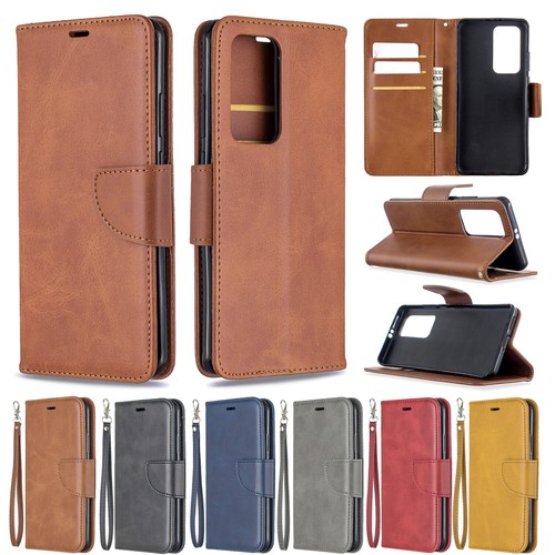 Funda tipo billetera con soporte de cuero a prueba de golpes para Huawei P40 P30 P50 Pro Honor X9C