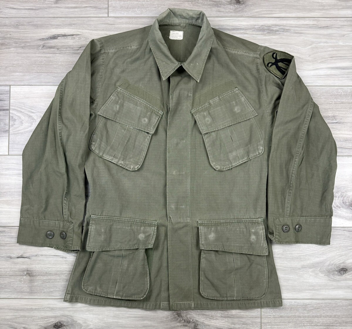 1969 Vietnam Army Thailand Support Slant Pocket Jungle