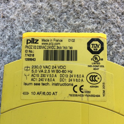 X3 774318 1099943 X37743181099943 Pilz Pnoz Safety Relay - Picture 3 of 10