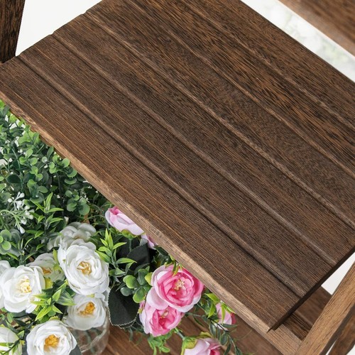 Ladder Bookshelf Rack 4 Tier Vintage Plant Stand Display Foldable Shelf Storage - Picture 18 of 18