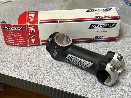 NOS RITCHEY PRO Black Aluminum Stem 100mm +-17 Degrees 26.0mm 1-1/8"