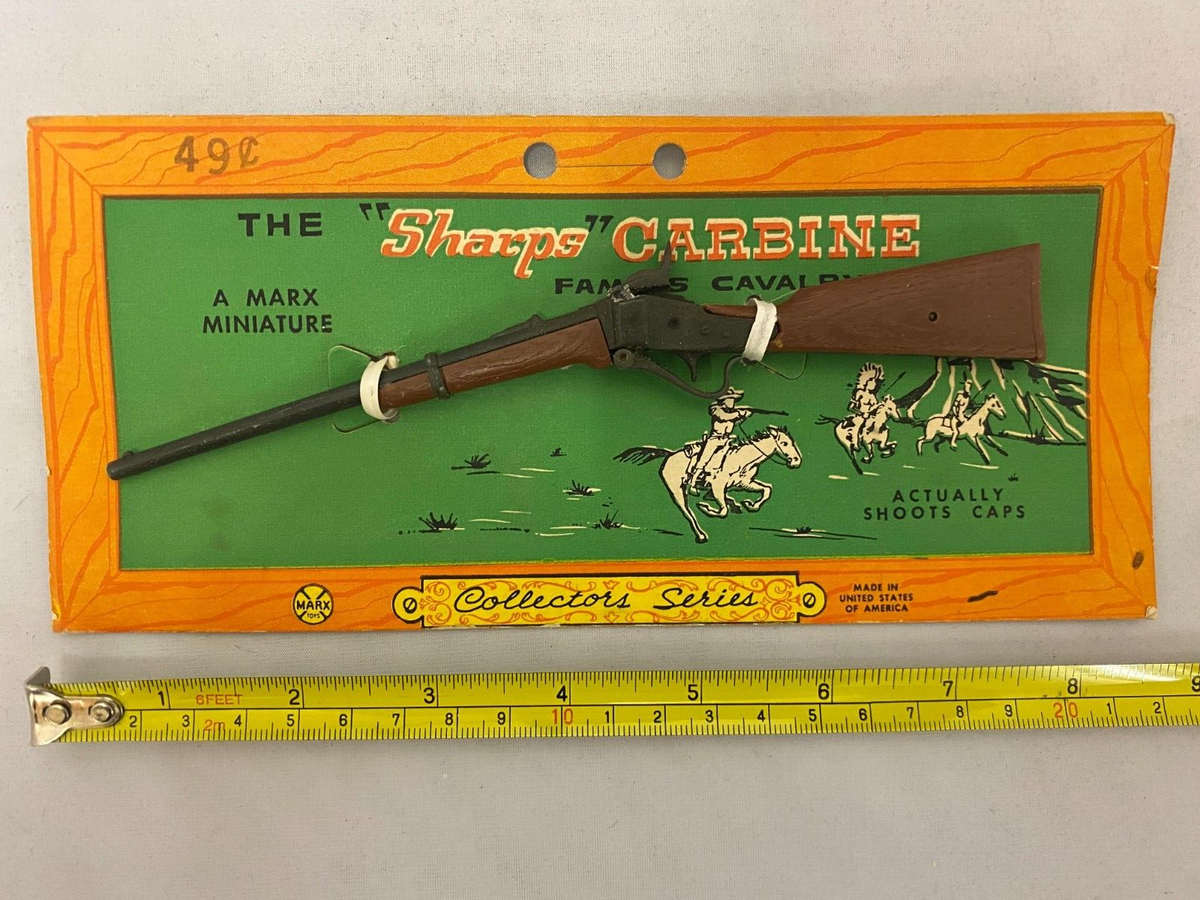 Sharps Carbine Rifle Vintage Marx Miniature Toy Cap Gun