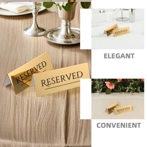 3 Pcs Reservierte Sitzplatzkarte Zubehör Für Bankettpartys Schilder Tische - Bild 12 von 12
