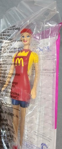 2001: Mattel McDonalds Mitarbeiter Fun Time Barbie Puppe Figur 5 Zoll Happy Meal Preis - Bild 4 von 4