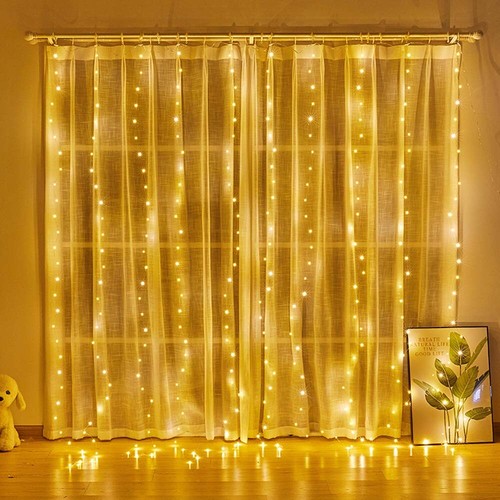 300 LED Curtain Fairy Lights Music String Light With Remote Xmas Party Wedding - Picture 3 of 27