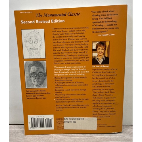 The New Drawing on the Right Side of Brain Betty Edwards Enhancing Creativity - Imagen 4 de 8