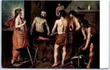Postcard - Vulcano's forge By Velazquez, Museo Del Prado - Madrid, Spain
