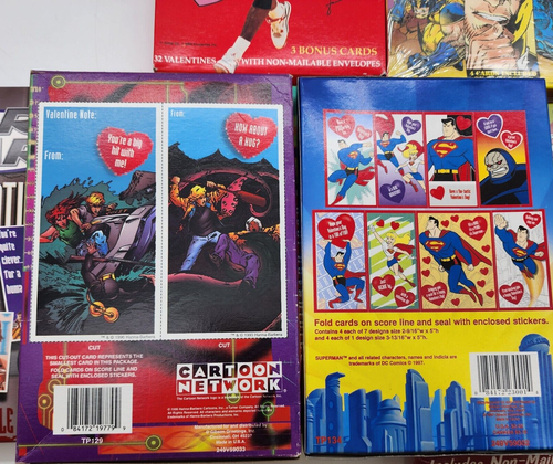 NIB 1990s boxed valentines PICK from NBA/STAR WARS/SCOOBY/BOZO/SUPERMAN/J QUEST+ - Picture 9 of 14
