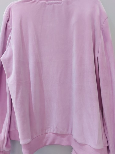 Women Tracksuite Pink Sleep down Women's Ladies Velour Tracksuit 2 Piece  Size L - Picture 14 of 24