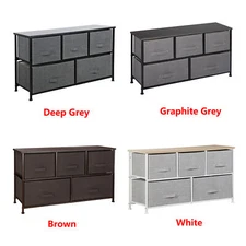 Dresser for Bedroom Storage with 5 Drawer Organizer Closet Chest Fabric Cabinet 