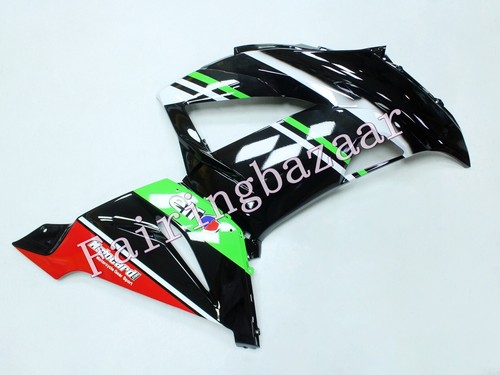 Fit for ZX6R 636 2013-2018 Black Green Red ABS Injection Bodywork Fairing Kit - Picture 4 of 7