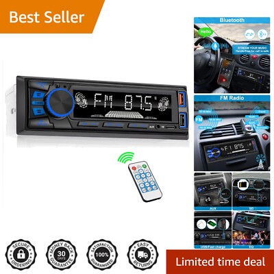 Hands-Free Bluetooth Car Radio with USB Ports & FM Radio - Modern Sound Solution
