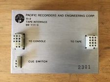 Pacific Recorders PR&E TI-2 TAPE INTERFACE for Professional Broadcast Console 