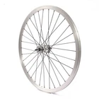 KHE FIXIE Wheelset 28" Silver | FlipFlop Hub | CNC Rims | 16T Fixed/Free