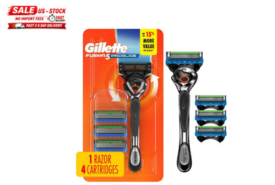 Gillette Fusion5 ProGlide 5-Blade Razor + 4 Razor Blade Refills
