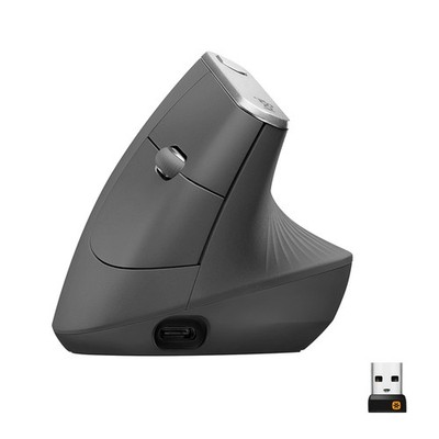 Logitech MX Vertical Wireless Mouse   Ergonomic Design, Rechargeable