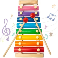 Xylophone for Kids, Xylophone Musical Toy with Child Safe Mallets Educational Mu