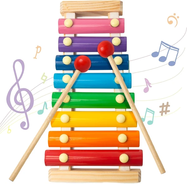 Xylophone for Kids, Xylophone Musical Toy with Child Safe Mallets Educational Mu