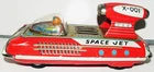 *** Vintage Japanese Tin Litho Bandai Battery Operated SPACE JET X-001 ***