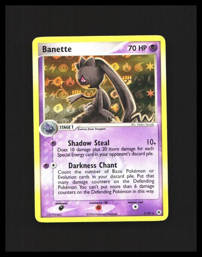 Banette Pokémon EX Hidden Legends 1/101 Reverse Holo Rare NM