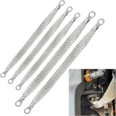 5PCS Automotive Ground Strap, 3PCS 10×1/2 2PCS 13×1/2 Car Engine Ground Stra...
