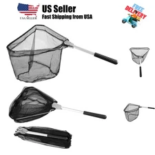 Fishing Landing Net with Telescoping Pole Handle, Fishing net Freshwater for ...