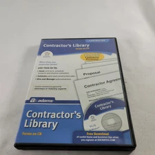 Adams Contractor's Library Forms on CD Over 500 Forms and Tools Free Shipping