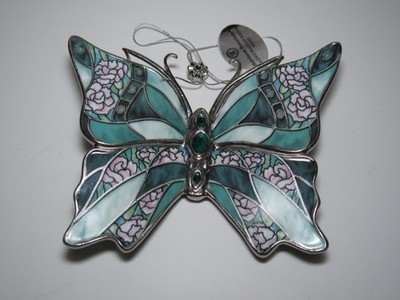 Carnation Charm Bradford Editions Silken Wings Heirloom Porcelain Ornament