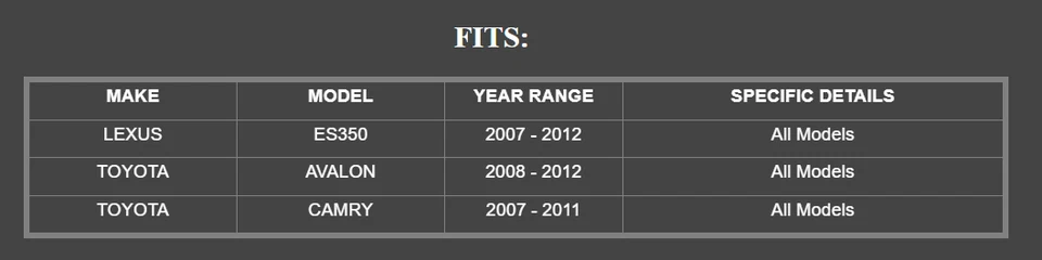 KIT DE FRENOS DELANTEROS Y TRASEROS ORIGINALES PARA TOYOTA AVALON 2008-2012 ROTORES PASTILLAS Y CUÑAS Foto 2 de 2
