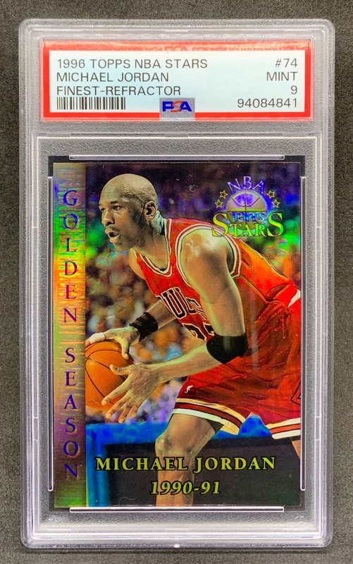 96-97 Topps Chrome Michael Jordan Refractor - Michael Jordan Cards