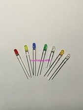 20pcs each 3mm Red Yellow Blue Green White Orange Warm Diffused Flangeless LEDs