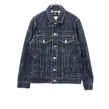 P. Paul Smith Denim Jacket Laser Etched Dyeing PY-KQ-78129 Men's Size M PS bcc6