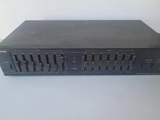 Toshiba Vintage EQ-E36 7 Band Stereo Graphic Equalizer Working