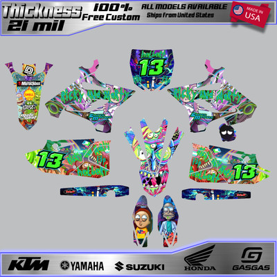 2015-2020 YAMAHA YZ 125 250 GRAPHICS KIT DECALS DECO YZ125 YZ250 2019 2018 2017