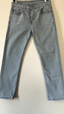 Levis 502 Jeans Mens 30x30** Gray Regular Taper Stretch Denim WaterLess Pants