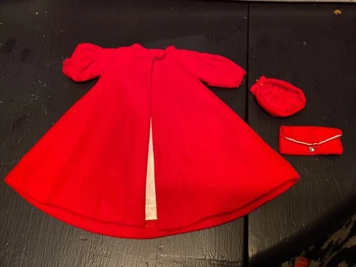 READ!! Vintage 1960s Barbie Mattel #939 Red Flare Set~ Coat~ Hat~ Purse