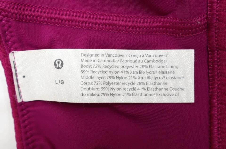 Lululemon Waterside Chevron V-Neck Top High Waisted Bottom Top Sz L Bottom Sz M - Image 4 of 4