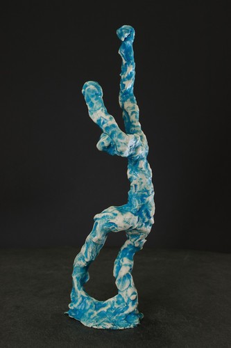 Sculpture ceramic plastic art "outrage" unique sig Prof. em. A. Loeschner-Gornau - Picture 2 of 13