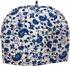 Turquoise Blue White Cotton Handmade Designs Tea Cozy Creative Tea Cosy Indian M