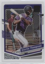 2023 Panini Chronicles Clearly Donruss Sterlin Thompson #25 y5m