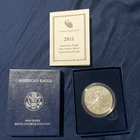 2011-W American Eagle One Ounce Silver Uncirculated Coin with COA and Box OGP