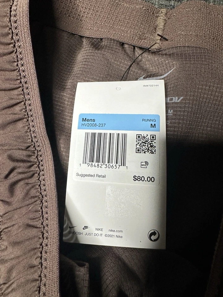 Шорты Nike Run ADV с короткой подкладкой 5 дюймов беговые Dri-FIT мужские размер средний HV2008-237 - Изображение 4 из 4