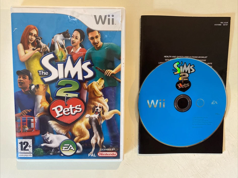 The Sims 2 Pets Nintendo Wii Complete Manual PAL Role Playing Simulation 2007 - Image 3 of 4