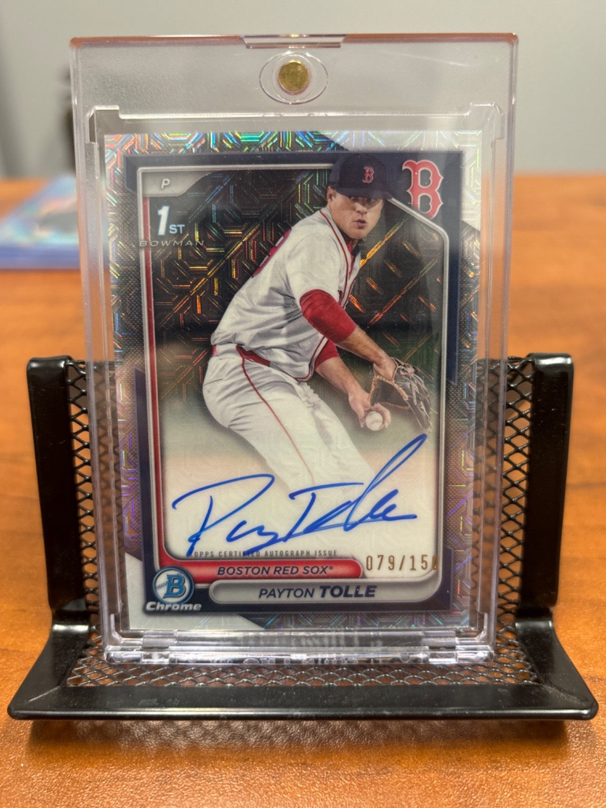 PAYTON TOLLE 2024 BOWMAN CHROME DRAFT 1ST HTA CHOICE AUTO /150 Q4034